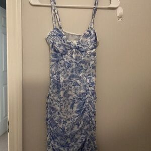 Corset Light Blue Sheer Dress